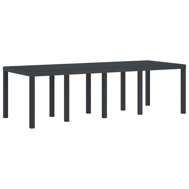 Havemøbel Bord Antracit 250 x 100 x 73 cm polyrattan