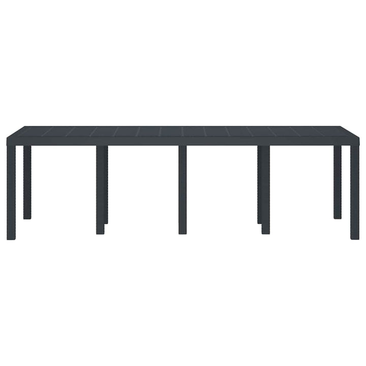 Havemøbel Bord Antracit 250 x 100 x 73 cm polyrattan
