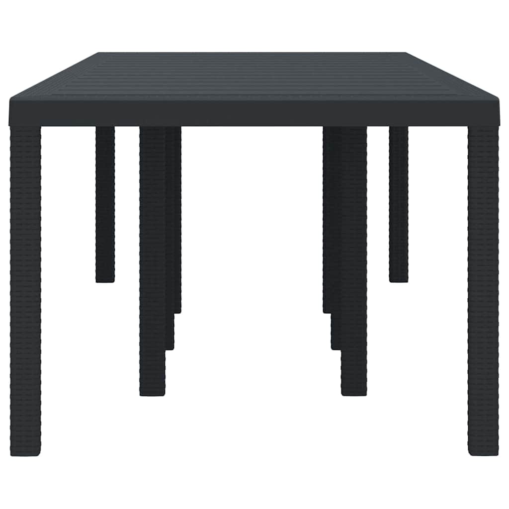 Havemøbel Bord Antracit 250 x 100 x 73 cm polyrattan