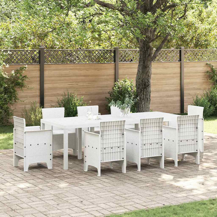 Havemøbel Bord Hvid 250 x 100 x 73 cm polyrattan