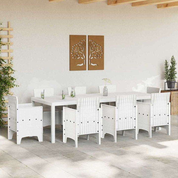 Havemøbel Bord Hvid 250 x 100 x 73 cm polyrattan