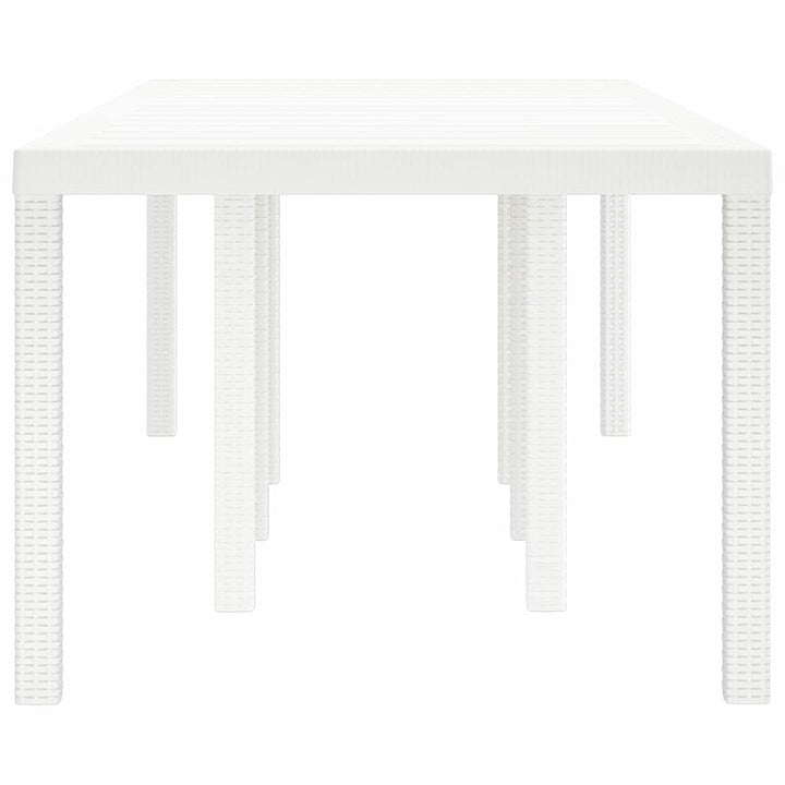 Havemøbel Bord Hvid 250 x 100 x 73 cm polyrattan