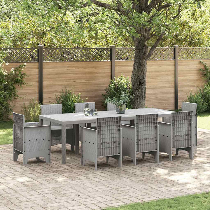 Havemøbel Bord Lysegrå 250 x 100 x 73 cm polyrattan