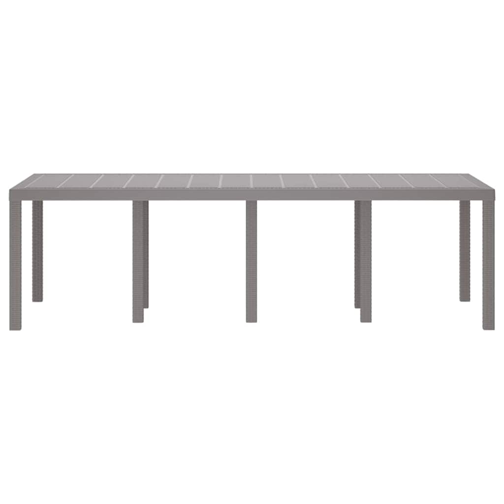 Havemøbel Bord Lysegrå 250 x 100 x 73 cm polyrattan