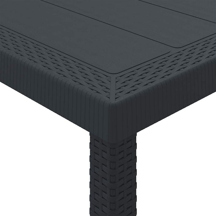 Havemøbel Bord Antracit 300 x 100 x 73 cm polyrattan