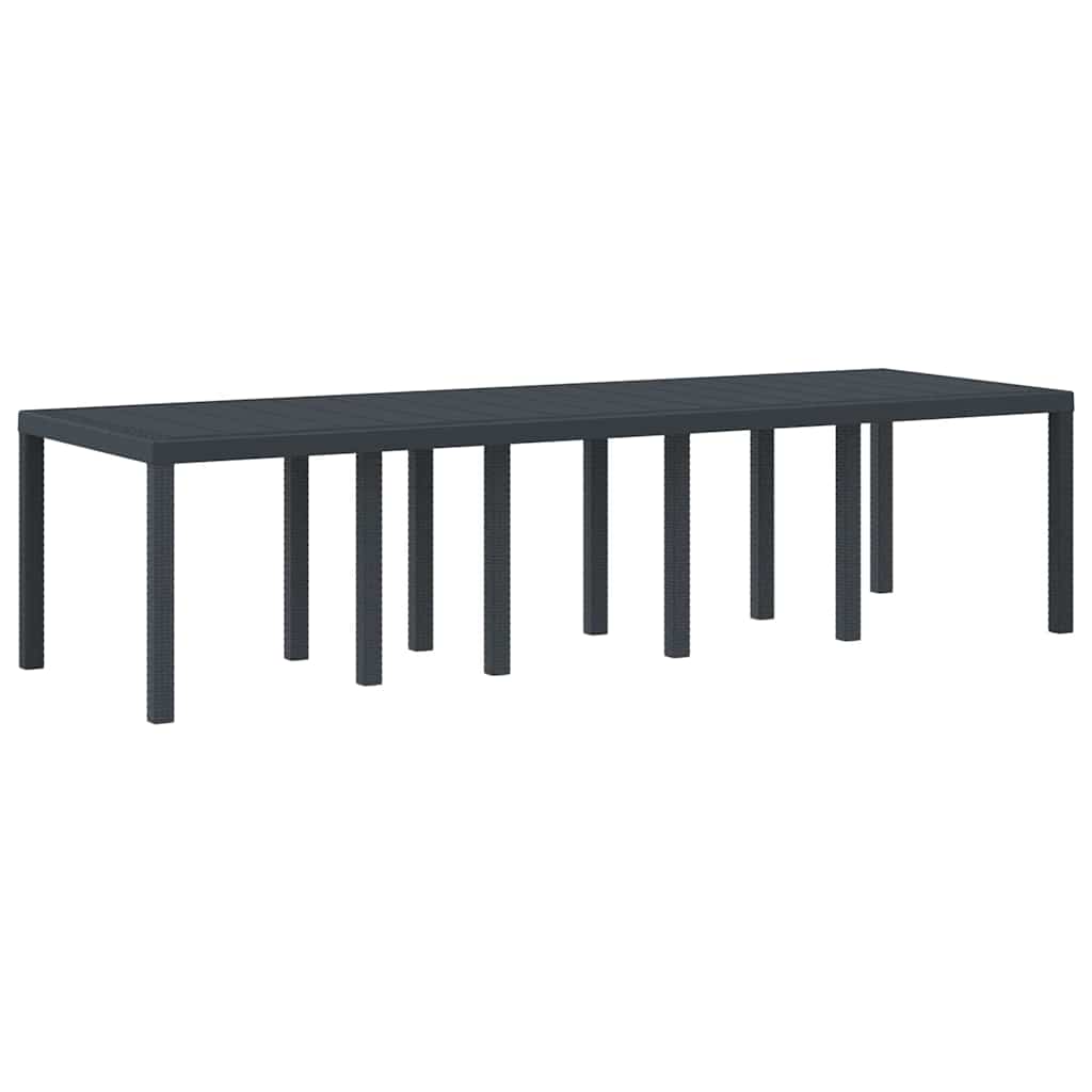 Havemøbel Bord Antracit 300 x 100 x 73 cm polyrattan