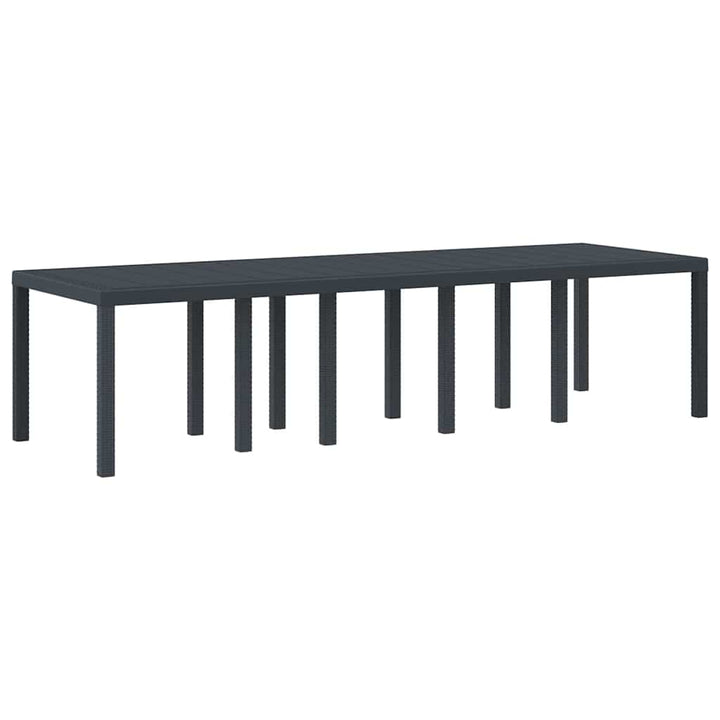 Havemøbel Bord Antracit 300 x 100 x 73 cm polyrattan