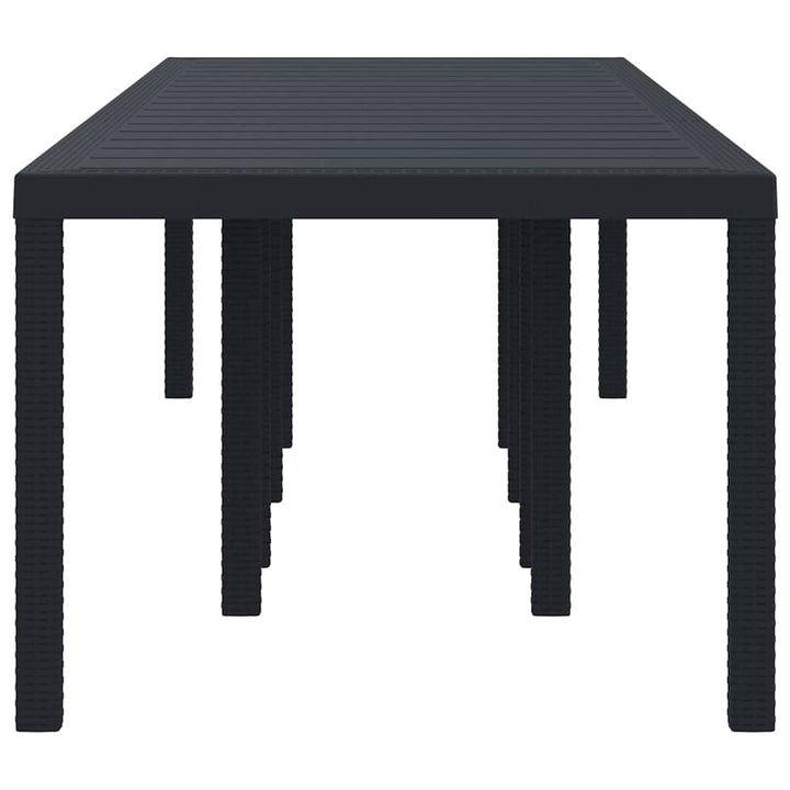 Havemøbel Bord Antracit 300 x 100 x 73 cm polyrattan