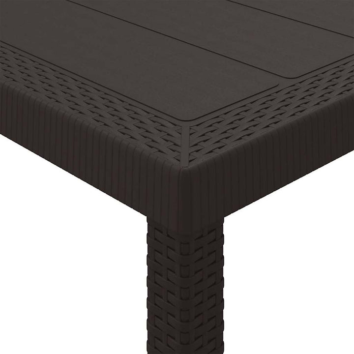 Havemøbel Bord Brun 300 x 100 x 73 cm polyrattan