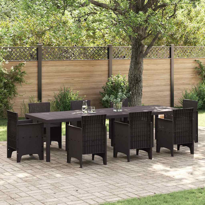 Havemøbel Bord Brun 300 x 100 x 73 cm polyrattan