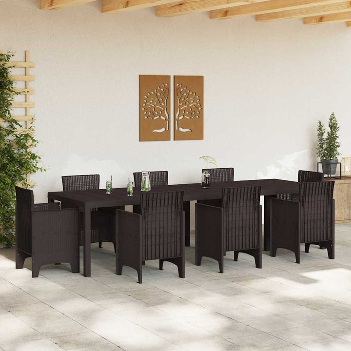 Havemøbel Bord Brun 300 x 100 x 73 cm polyrattan