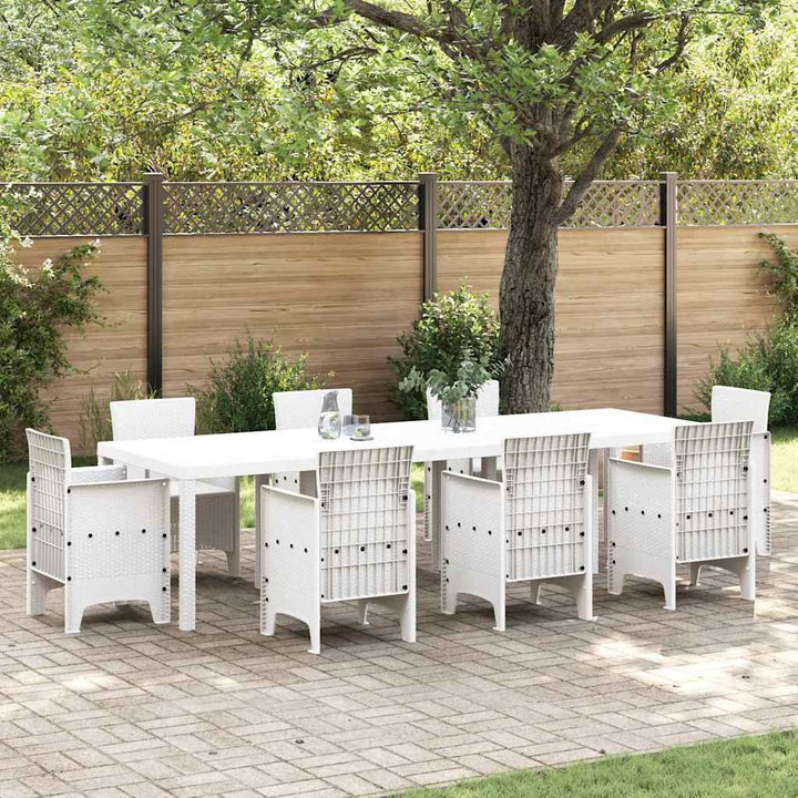 Havemøbel Bord Hvid 300 x 100 x 73 cm polyrattan