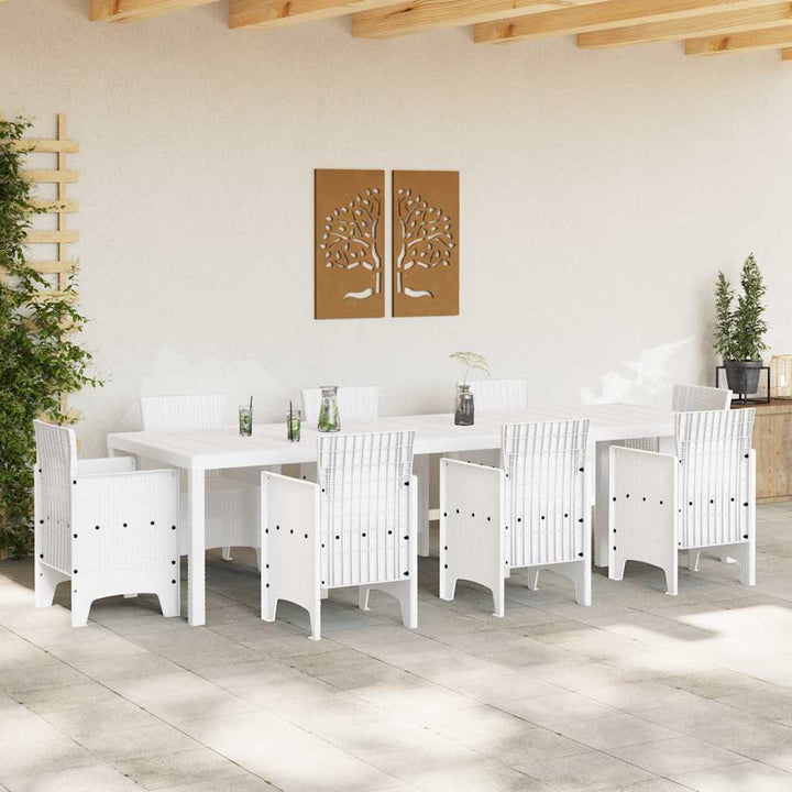 Havemøbel Bord Hvid 300 x 100 x 73 cm polyrattan