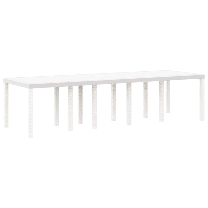 Havemøbel Bord Hvid 300 x 100 x 73 cm polyrattan