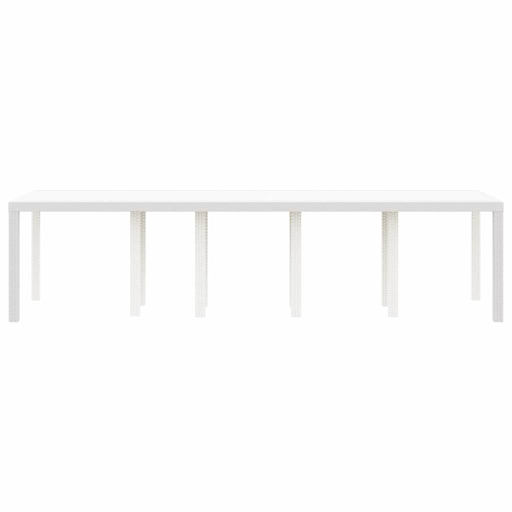 Havemøbel Bord Hvid 300 x 100 x 73 cm polyrattan