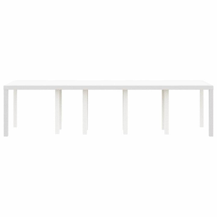 Havemøbel Bord Hvid 300 x 100 x 73 cm polyrattan