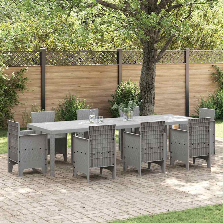 Havemøbel Bord Lysegrå 300 x 100 x 73 cm polyrattan