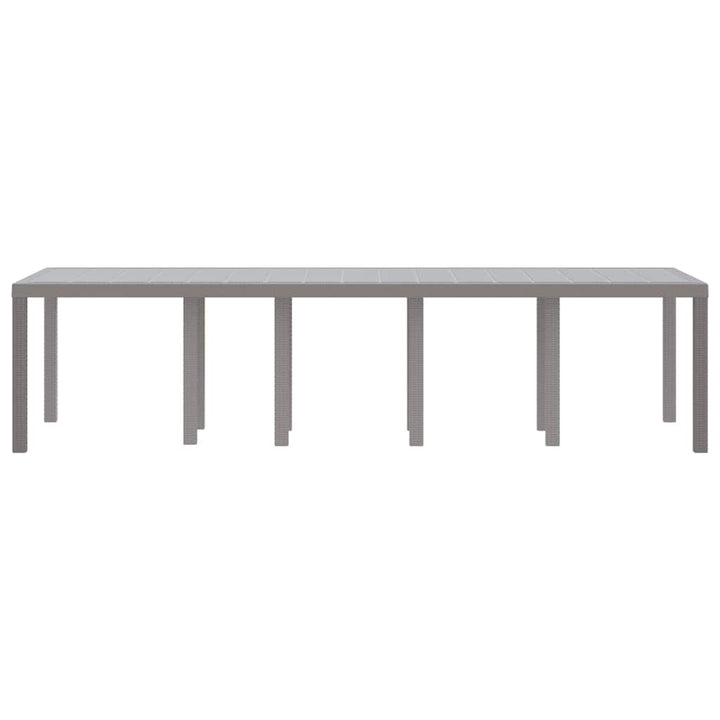 Havemøbel Bord Lysegrå 300 x 100 x 73 cm polyrattan