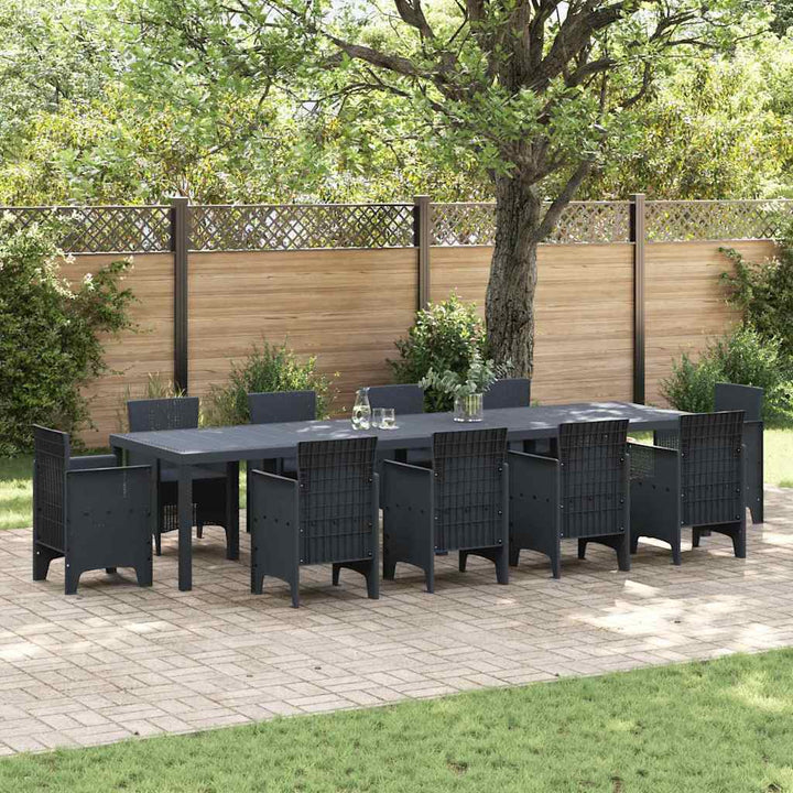 Havemøbel Bord Antracit 350 x 100 x 73 cm polyrattan