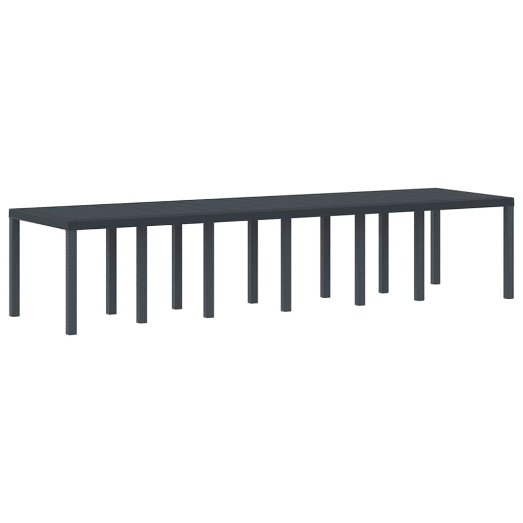 Havemøbel Bord Antracit 350 x 100 x 73 cm polyrattan