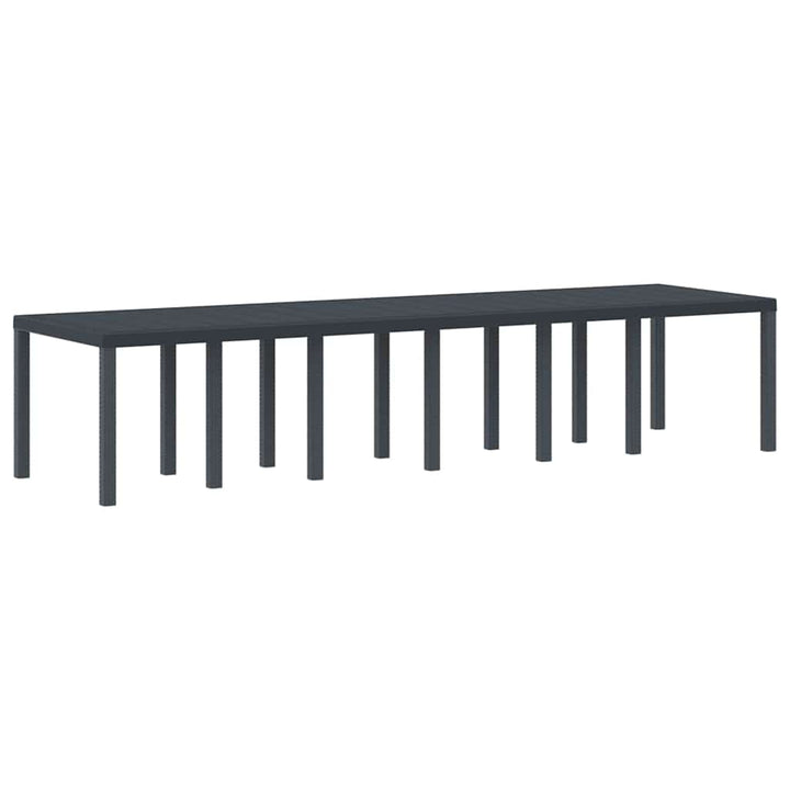 Havemøbel Bord Antracit 350 x 100 x 73 cm polyrattan