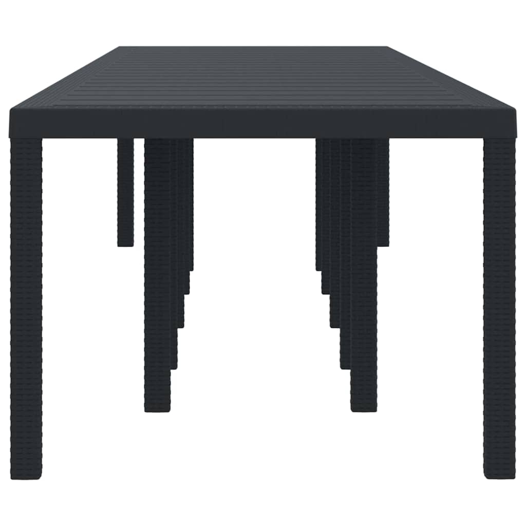 Havemøbel Bord Antracit 350 x 100 x 73 cm polyrattan
