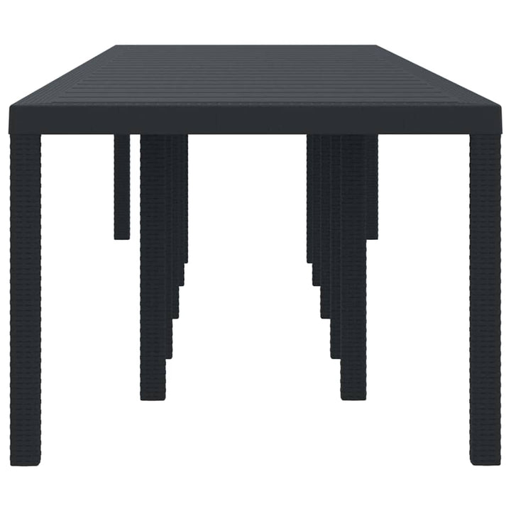 Havemøbel Bord Antracit 350 x 100 x 73 cm polyrattan