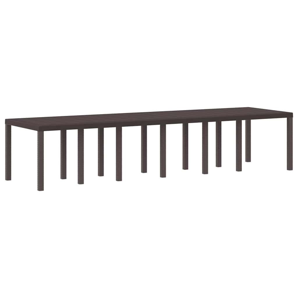 Havemøbel Bord Brun 350 x 100 x 73 cm polyrattan