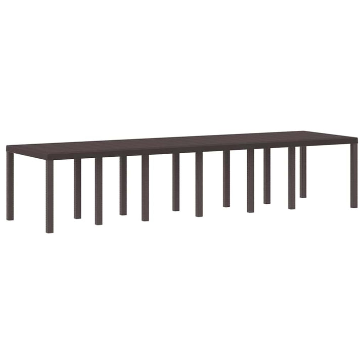 Havemøbel Bord Brun 350 x 100 x 73 cm polyrattan