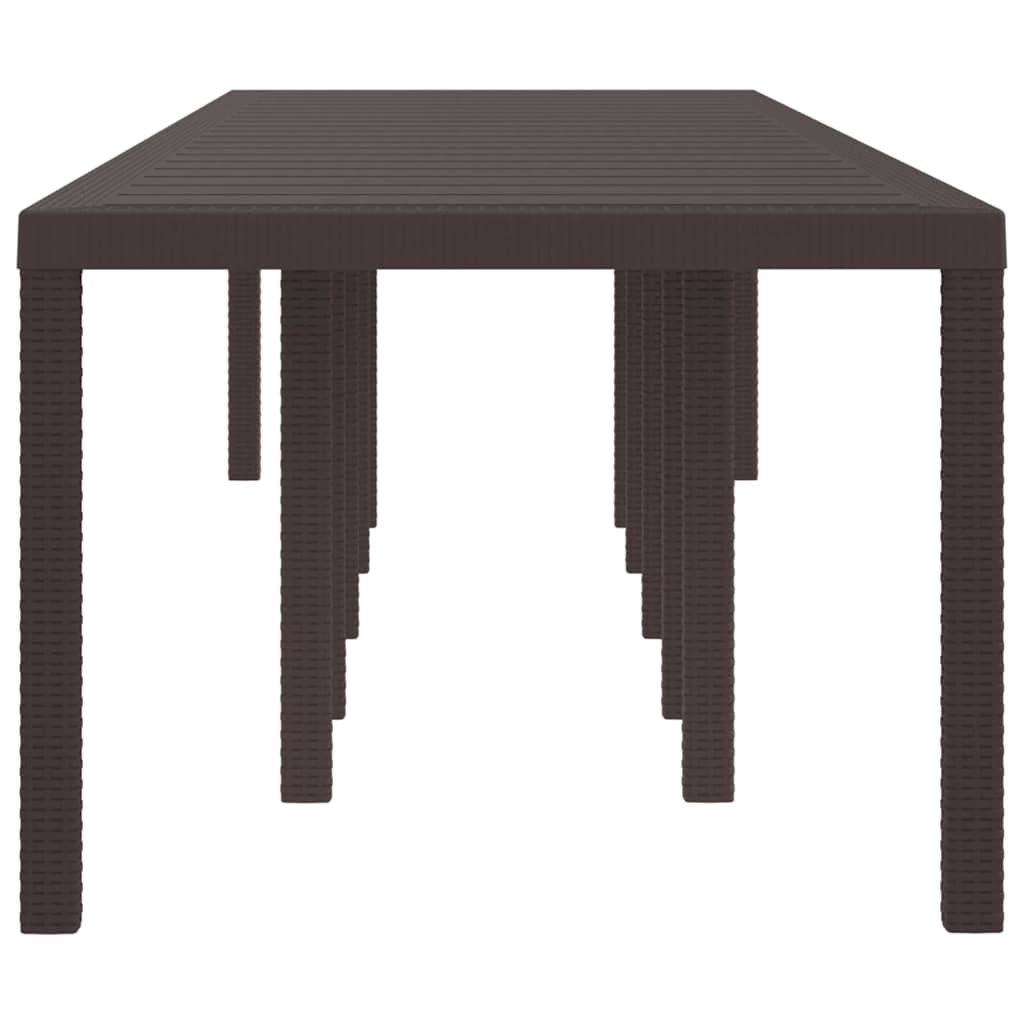 Havemøbel Bord Brun 350 x 100 x 73 cm polyrattan