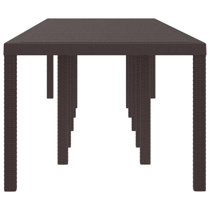 Havemøbel Bord Brun 350 x 100 x 73 cm polyrattan