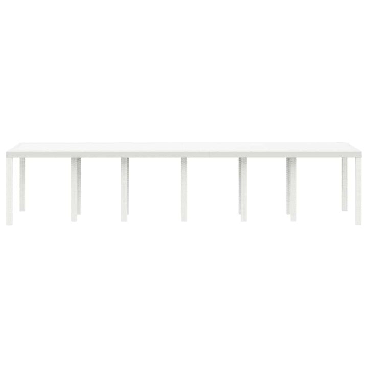 Havemøbel Bord Hvid 350 x 100 x 73 cm polyrattan