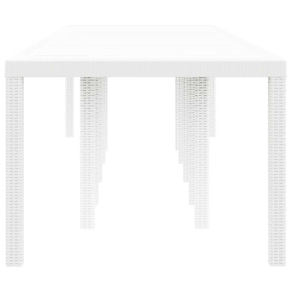 Havemøbel Bord Hvid 350 x 100 x 73 cm polyrattan