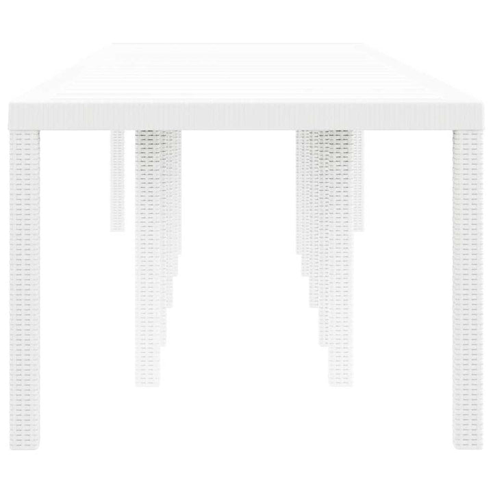 Havemøbel Bord Hvid 350 x 100 x 73 cm polyrattan