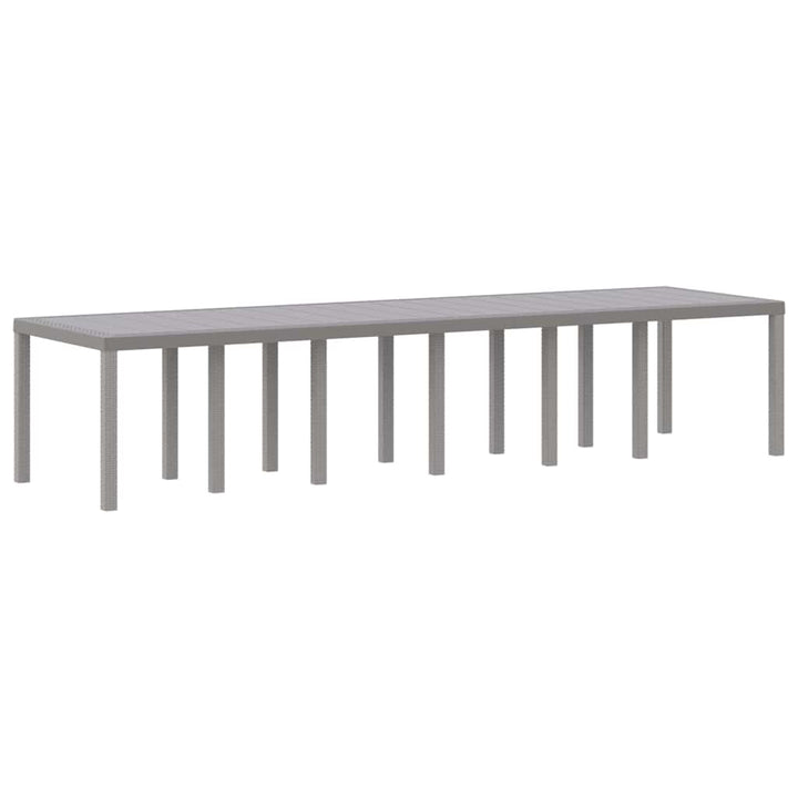 Havemøbel Bord Lysegrå 350 x 100 x 73 cm polyrattan