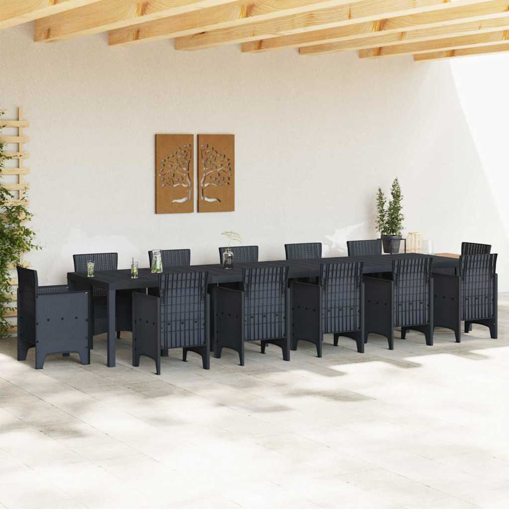 Havemøbel Bord Antracit 400 x 100 x 73 cm polyrattan