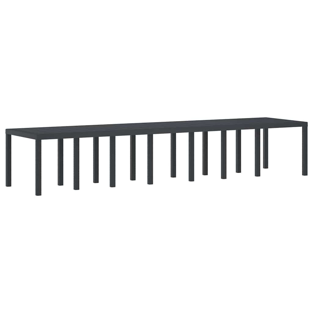 Havemøbel Bord Antracit 400 x 100 x 73 cm polyrattan