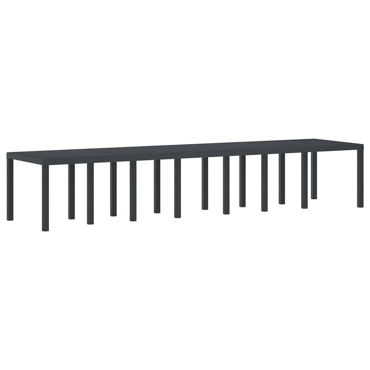 Havemøbel Bord Antracit 400 x 100 x 73 cm polyrattan