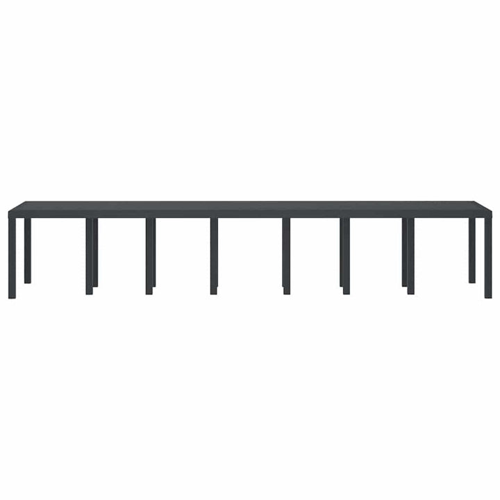 Havemøbel Bord Antracit 400 x 100 x 73 cm polyrattan