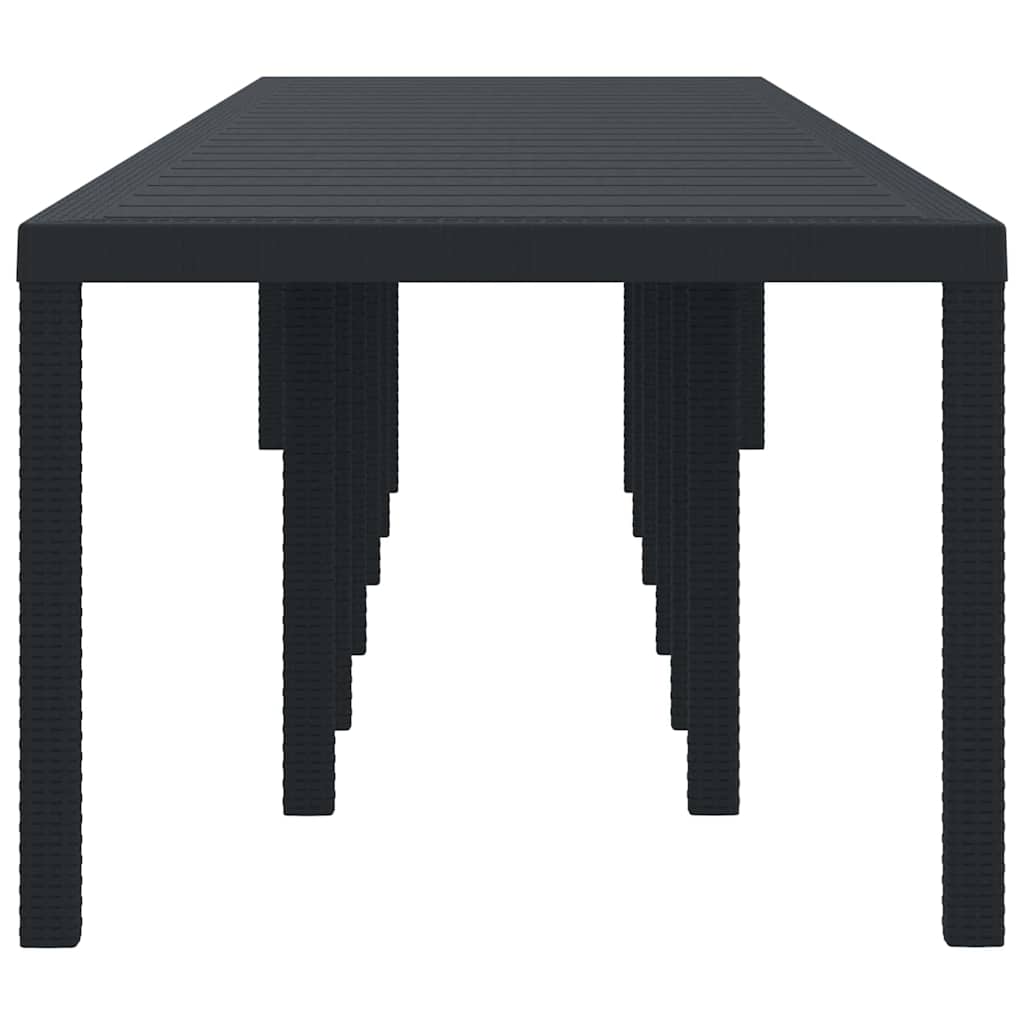 Havemøbel Bord Antracit 400 x 100 x 73 cm polyrattan