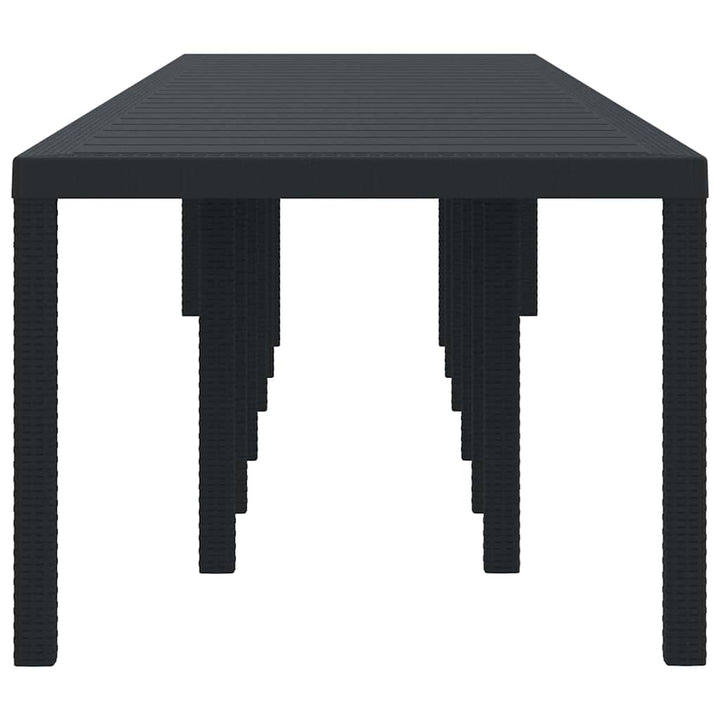 Havemøbel Bord Antracit 400 x 100 x 73 cm polyrattan
