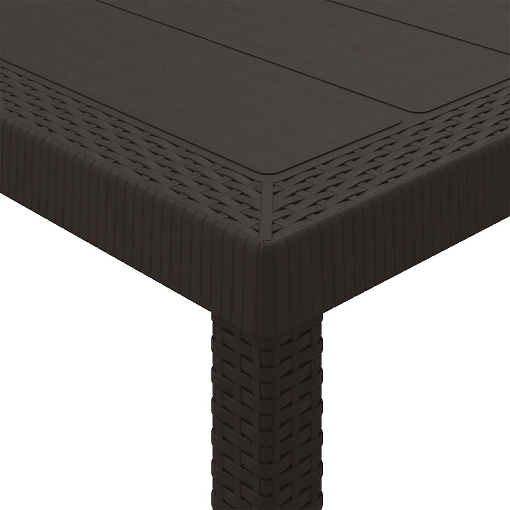 Havemøbel Bord Brun 400 x 100 x 73 cm polyrattan