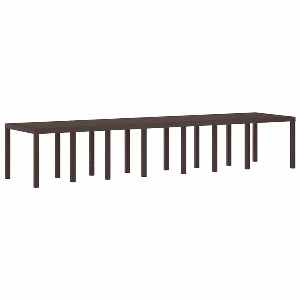 Havemøbel Bord Brun 400 x 100 x 73 cm polyrattan