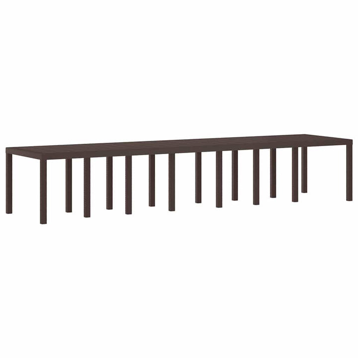 Havemøbel Bord Brun 400 x 100 x 73 cm polyrattan