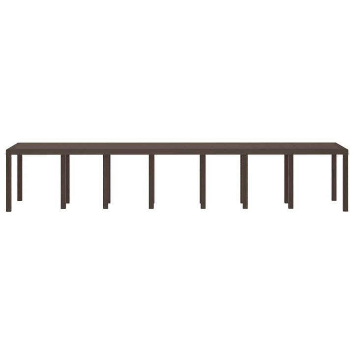 Havemøbel Bord Brun 400 x 100 x 73 cm polyrattan