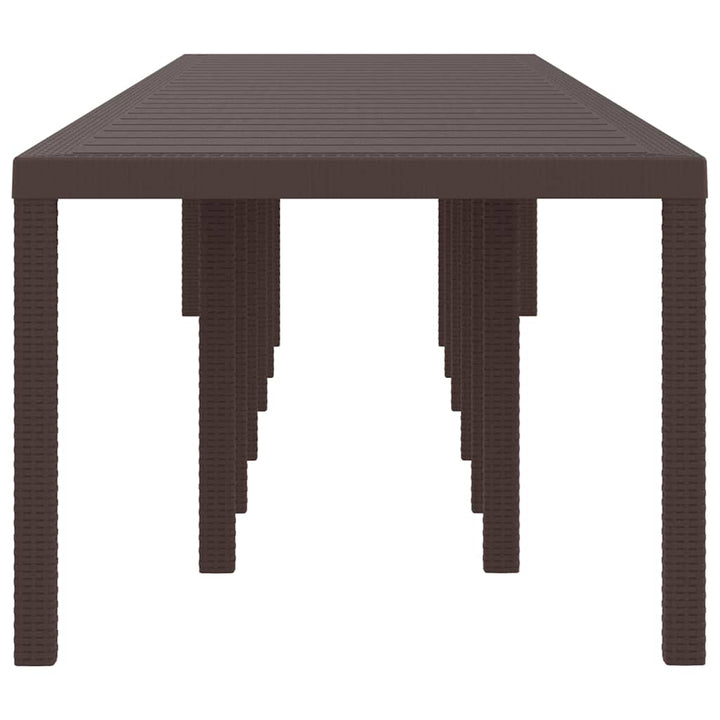 Havemøbel Bord Brun 400 x 100 x 73 cm polyrattan