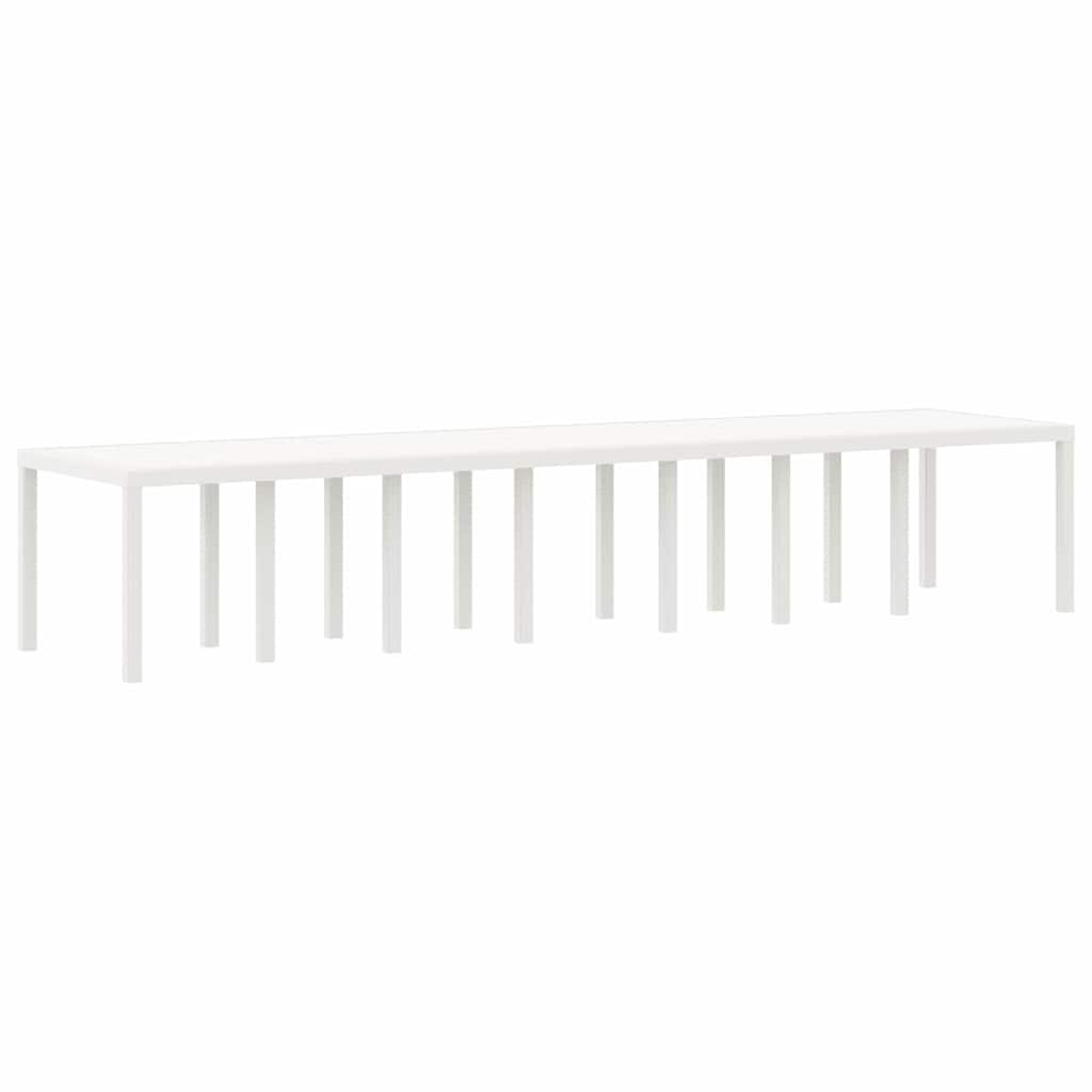Havemøbel Bord Hvid 400 x 100 x 73 cm polyrattan