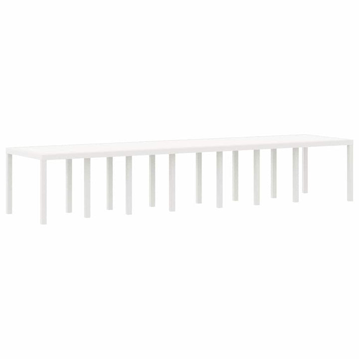 Havemøbel Bord Hvid 400 x 100 x 73 cm polyrattan