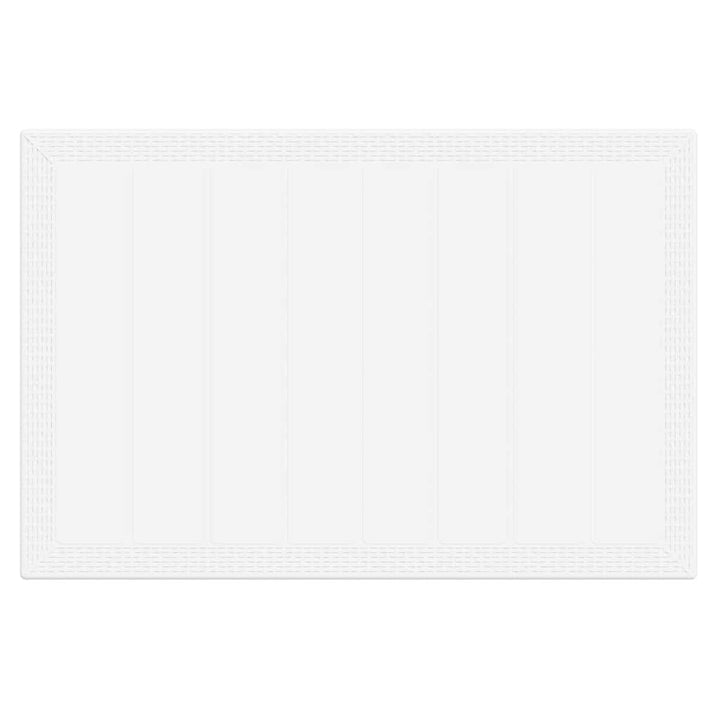 Have Spisebordssæt 7 pcs Hvid Polt rattan