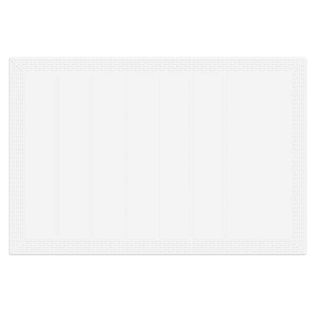 Have Spisebordssæt 7 pcs Hvid Polt rattan